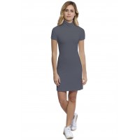 Robe col roulé manches courtes en modal CINDY18