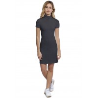 Robe col roulé manches courtes en modal CINDY18