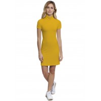 Robe col roulé manches courtes en modal CINDY18