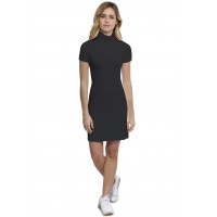 Robe col roulé manches courtes en modal CINDY18