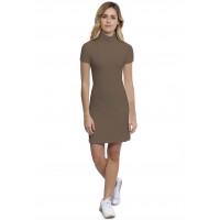 Robe col roulé manches courtes en modal CINDY18