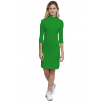 Robe col roulé manches 3-4 en modal CINDY19