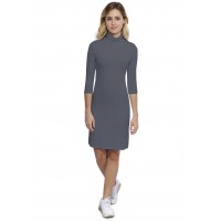 Robe col roulé manches 3-4 en modal CINDY19