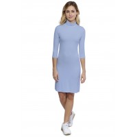 Robe col roulé manches 3-4 en modal CINDY19