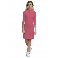 Robe col roulé manches 3-4 en modal CINDY19
