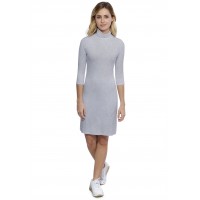 Robe col roulé manches 3-4 en modal CINDY19
