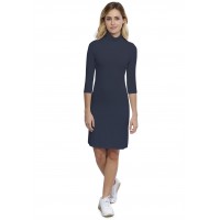 Robe col roulé manches 3-4 en modal CINDY19