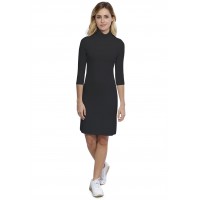 Robe col roulé manches 3-4 en modal CINDY19
