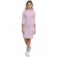 Robe col roulé manches 3-4 en modal CINDY19