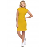 Robe col montant manches courtes capes en modal PENNY17