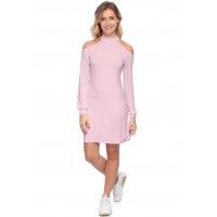 Robe midi manches longues épaules nues GYPSO