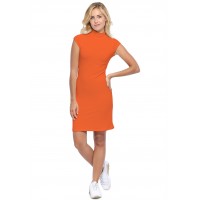 Robe col montant manches courtes capes en modal PENNY17