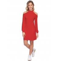 Robe midi manches longues épaules nues GYPSO
