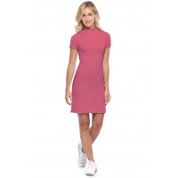 Robe col montant manches courtes en modal PENNY18