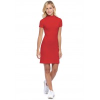 Robe col montant manches courtes en modal PENNY18