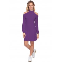 Robe midi manches longues épaules nues GYPSO