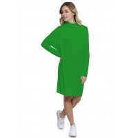 Robe col montant manches longues chauve souris en modal SARI