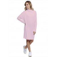 Robe col montant manches longues chauve souris en modal SARI