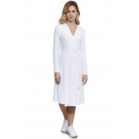 Robe cache-coeur manches longues en modal PEPITA