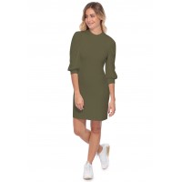 Robe midi manches bouffantes FUSION