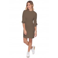 Robe midi manches bouffantes FUSION