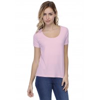 T-shirt coupe droite col rond doublé devant manches courtes BIKI03
