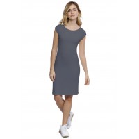 Robe col bateau doublée devant manches capes en modal DORIS17