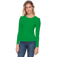 Tee-shirt col rond avec manches froncées BOTANY