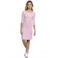 Robe col bateau doublée devant manches 3-4 en modal DORIS19