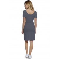 Robe col danseuse manches courtes en modal ROXANE18