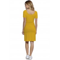 Robe col danseuse manches courtes en modal ROXANE18