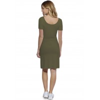 Robe col danseuse manches courtes en modal ROXANE18