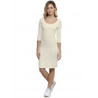 Robe col danseuse manches 3-4 en modal ROXANE19