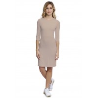 Robe ras du cou doublée devant manches 3-4 en modal KATIA19