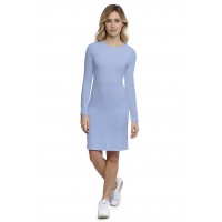 Robe ras du cou doublée devant manches longues en modal KATIA20