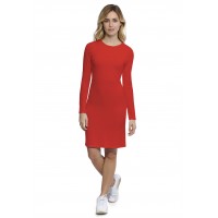 Robe ras du cou doublée devant manches longues en modal KATIA20
