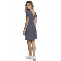 Robe col V devant et derrière manches courtes en modal VIVI18