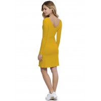 Robe col V devant et dos manches longues en modal VIVI20