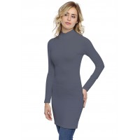 Tunique col montant manches longues en modal PENNY15