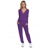 Combinaison pantalon taille élastique en maille modal PLUME