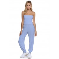 Combinaison bustier bandeau pantalon taille ruban en modal MAILY
