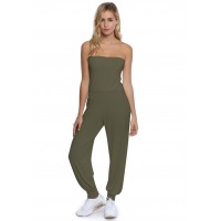 Combinaison bustier bandeau pantalon taille ruban en modal MAILY